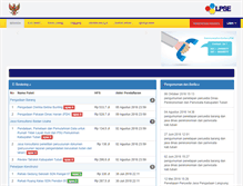 Tablet Screenshot of lpse.tubankab.go.id